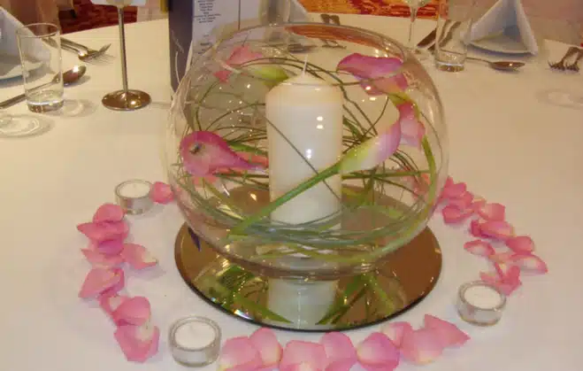 table centre piece for wedding