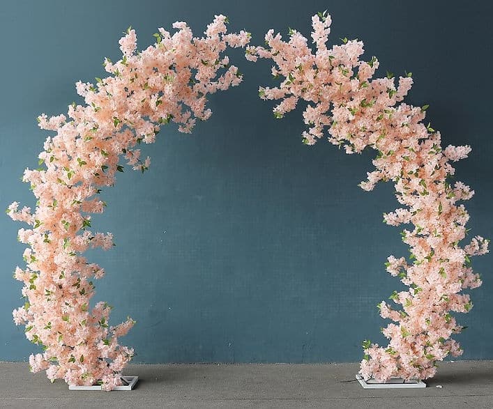 champagne flower arch